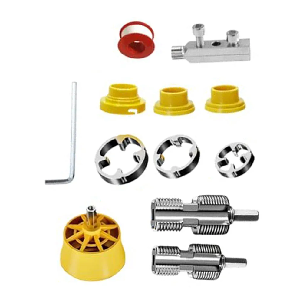 

Electric Drill PVC Pipe Threader Kit Internal External Threads 20MM/25MM/32MM Water Pipes Thread Opener Faucet Wire Extractor