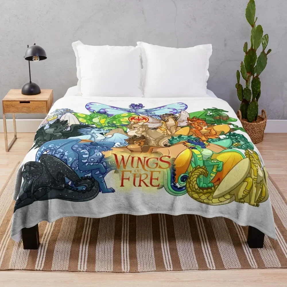 Wings of Fire Throw Blanket For Sofa Thin funny gift Custom Blankets