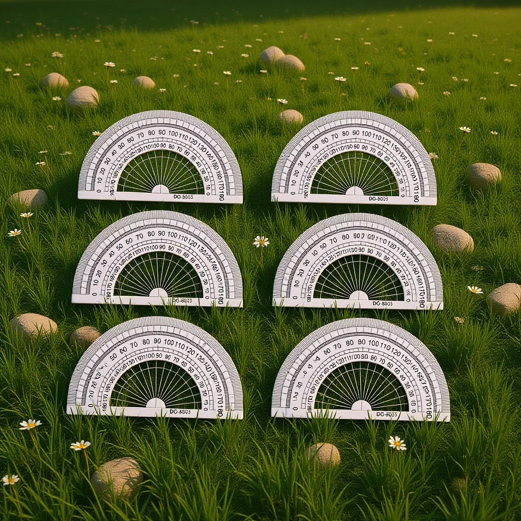 20 قطعة مساطر مكتب الطلاب قياس البلاستيك المنقلة نصف دائرة أدوات الرياضيات البلاستيكية مكتب مساطر قياس الهدايا #6