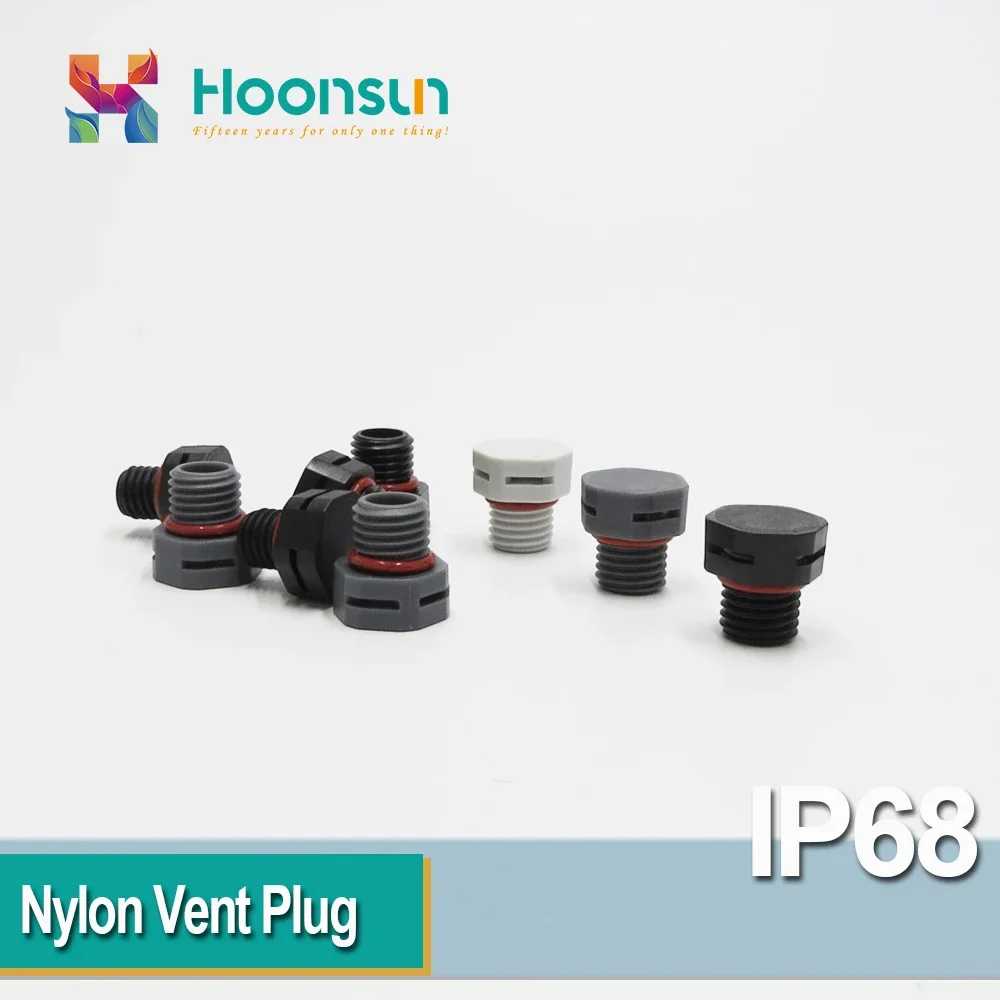10pcs M5x0.8 M5*0.8 Nylon Screw Vent Stop Plug Plastic Breathable Screw Vent Valve Color Black