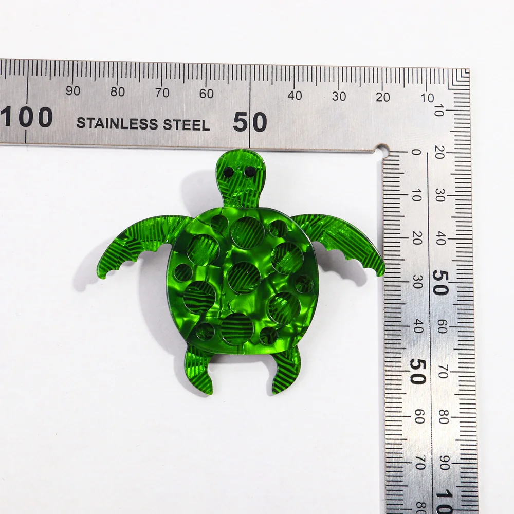 FishSheep Lovely Sea Turtle Marine Animals Big Brooches and Pins for Women Casual Broch Clothing Brooch Accessories Gifts