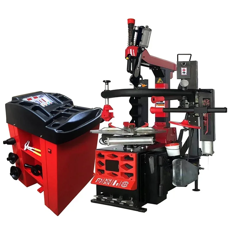 Car Tyre Changer Auto Tire Changer Vehicle Wheel Dismantle Changing Machine With Assistant Arm Helping Arm Automatically