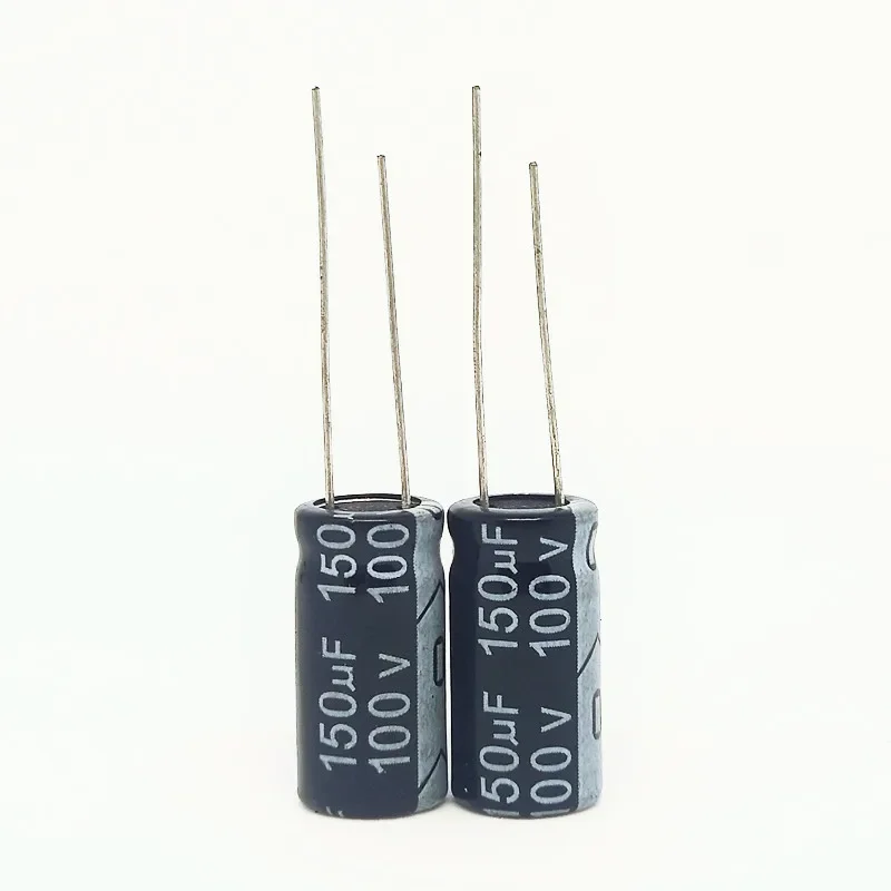 10PCS/lot 100v150uf High Quality Plug-in 150 Uf Aluminum Electrolytic Capacitor 100 V Siz：10x20（mm）