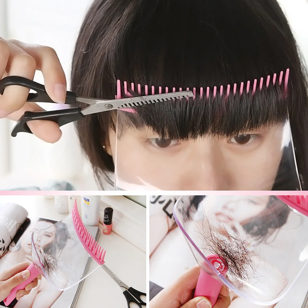 1PC Bang Schneiden Kamm Gerade Bang Trimmer Hairstying Trimmen Werkzeug DIY Haar Pony Kamm für Frauen Mädchen