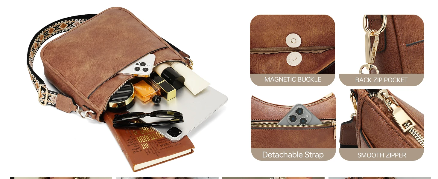 Gemiu Adjustable-Strap Shoulder Bag — product information 5