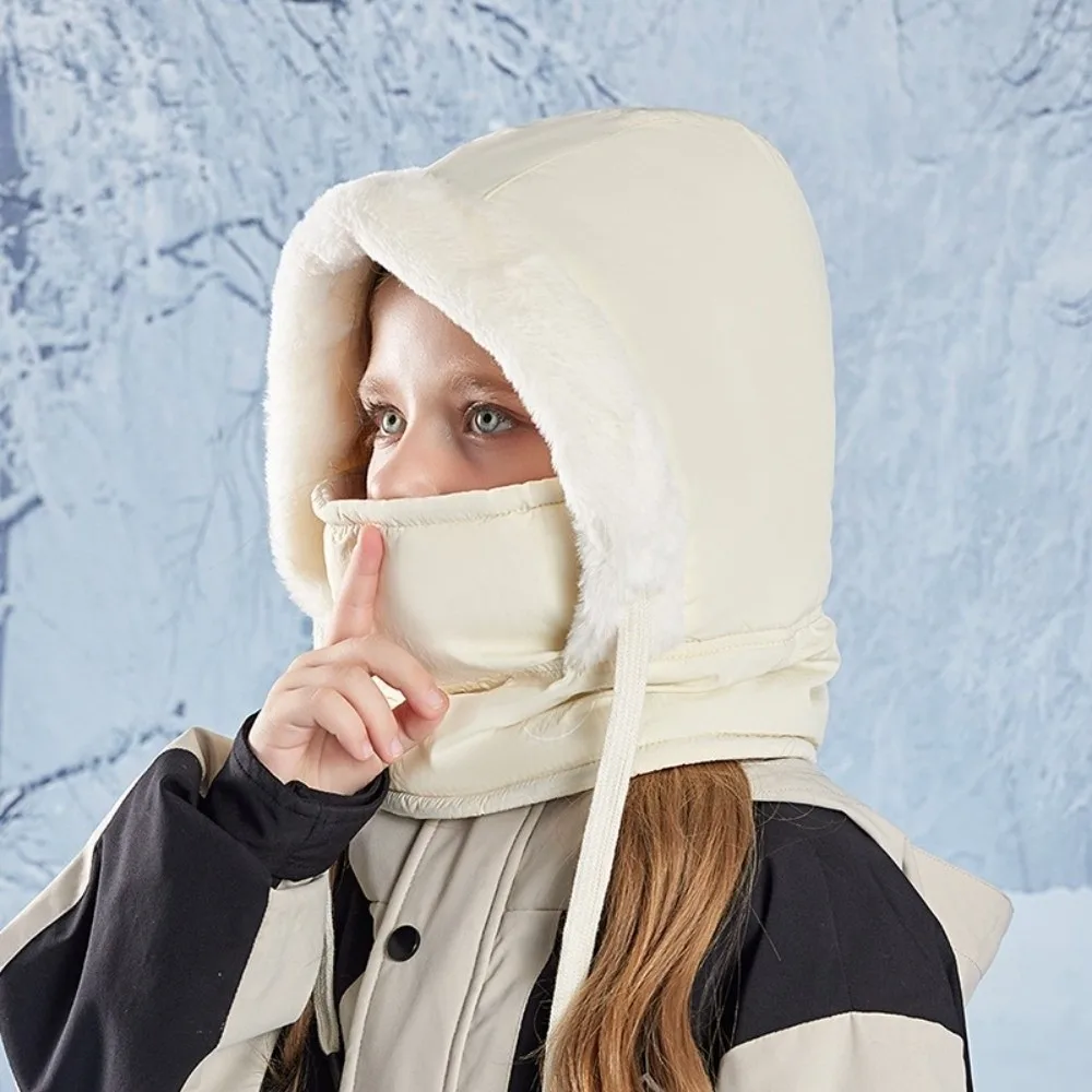 

Keep Warm 3-in-1 Winter Cycling Hat Cold Resistant Fleece Lining Warm Scarf Face Mask Neck Protection Thickened Lei Feng Hat