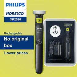 Philips Norelco OneBlade Shaver QP2520/70, No Original Box, Wet & Dry, Double Sided Blades