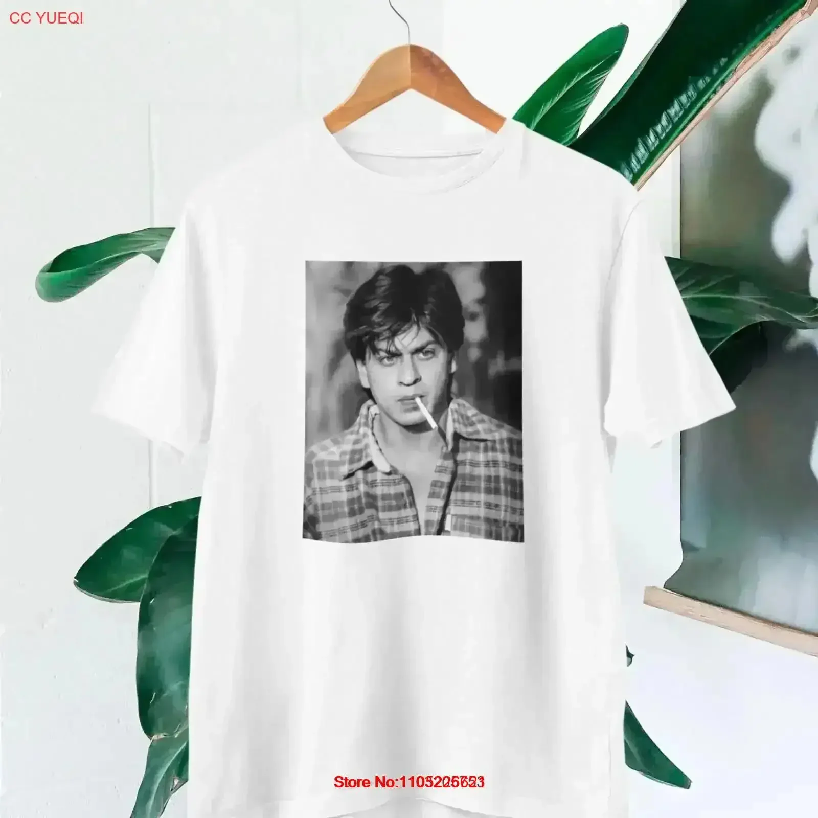 Shah Rukh Khan T shirt King Of Bollywood SRK Fans Top vintage Washed Breathable homme Versatile streetwear Slightly vintage