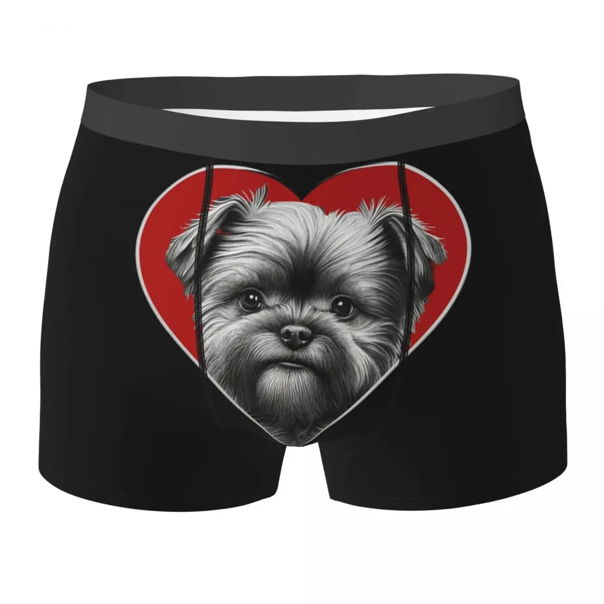 Boxer Underpants Shorts Dog Lover Shih Tzu Crest Panties Male Ventilate Underwear for Homme Man Boyfriend Gifts