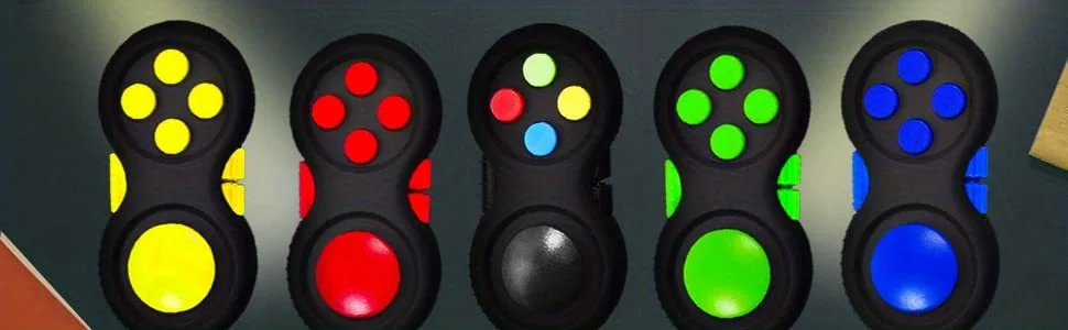 Fidget Pad mit 8 Fidget-Funktionen, Fidget-Controller Stressabbau-Spielzeug, Fidget-Würfel zur Stress- und Angstlinderung – Detail 1
