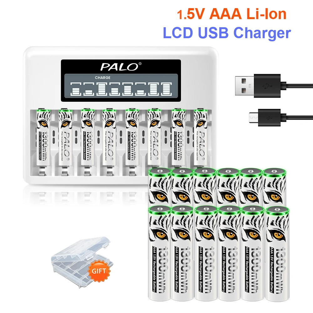 1.5V AAA Rechargeable Li-Ion Battery Constant Voltage AAA 3A Lithium Bateria Batteries for Flashlight MP4 Toy Car Remote Control