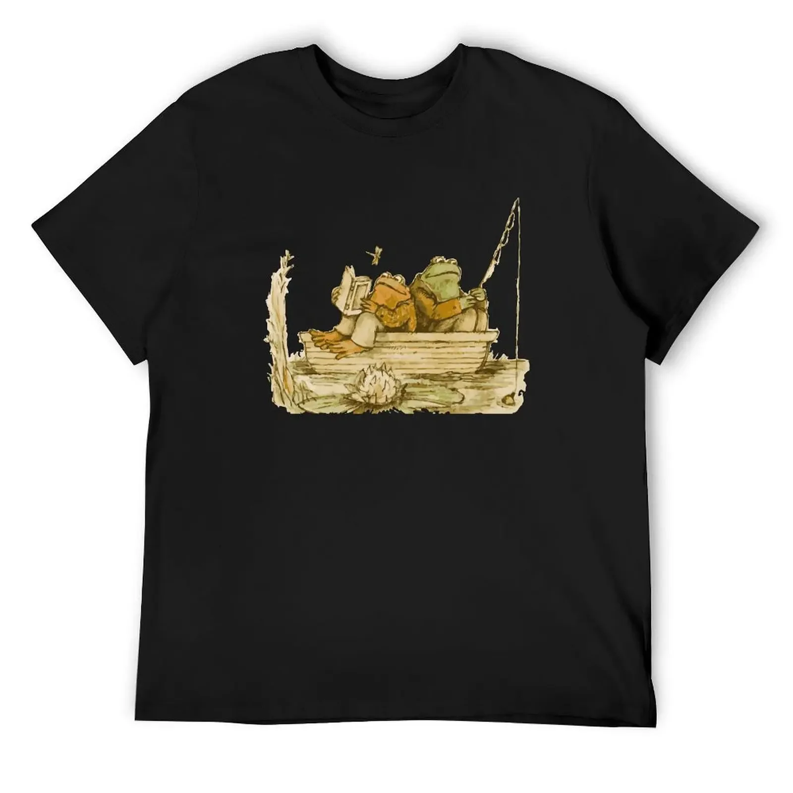 frog and toad T-Shirt custom t shirt aesthetic clothes boys whites Men's cotton t-shirt