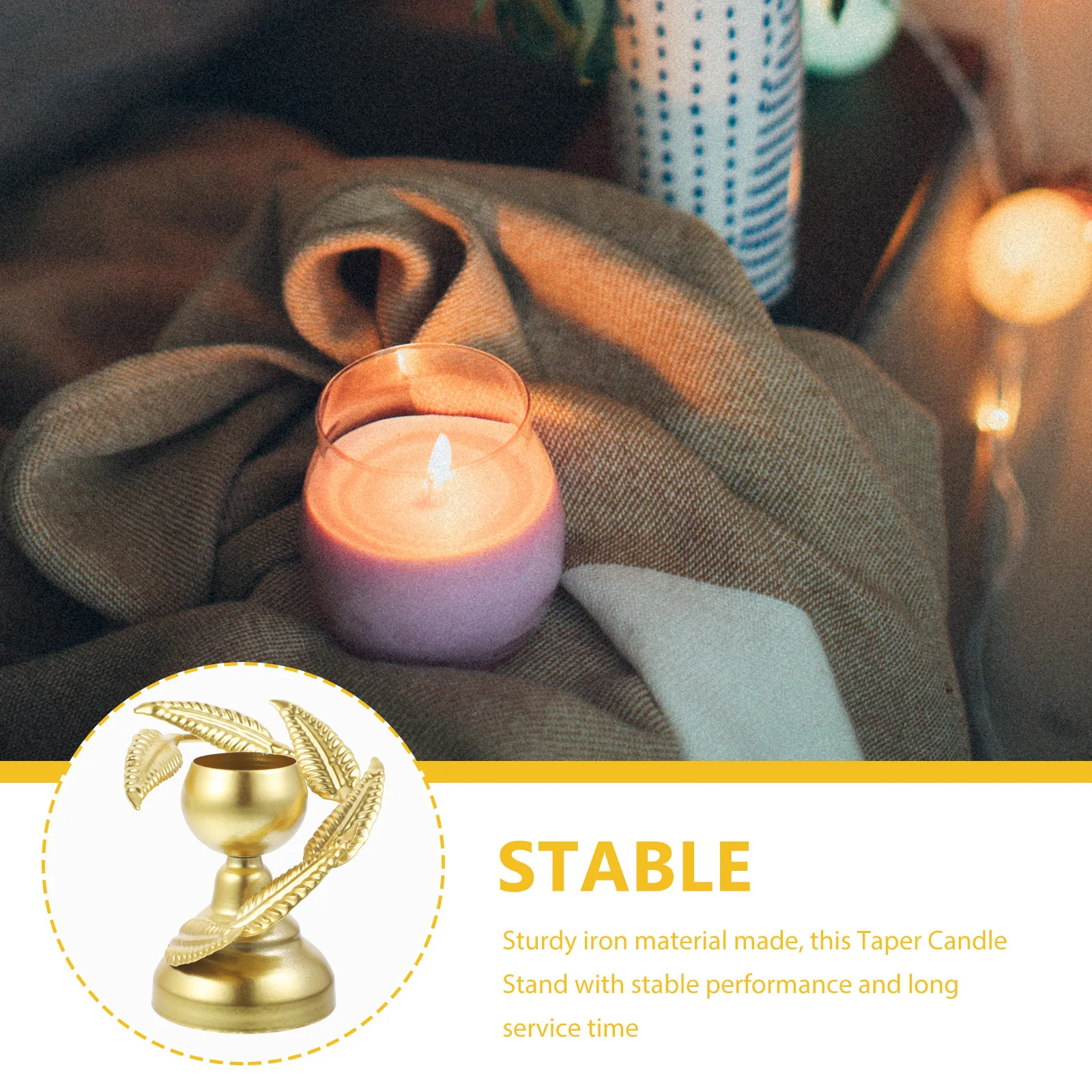 

Retro Leaf Shaped Metal Holder Exquisite Craftsmanship Tabletop Stand for Banquet Dinner Western Restaurant Decoration