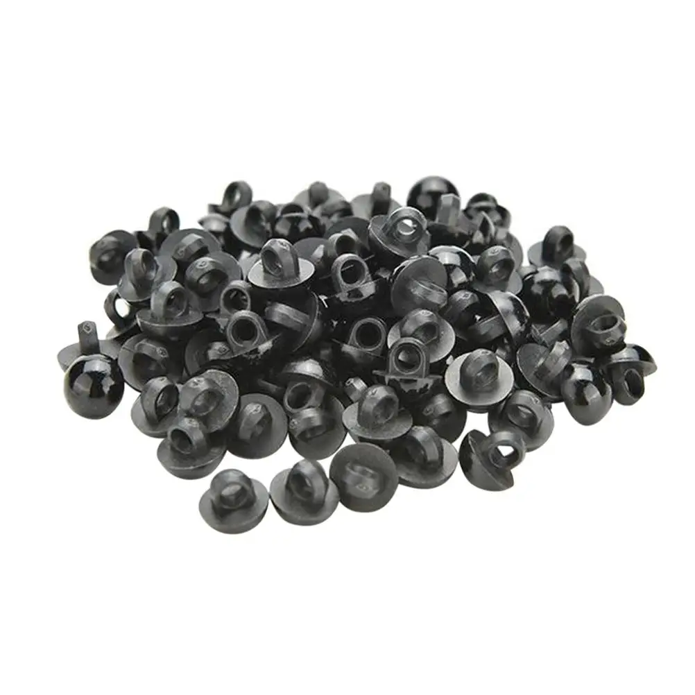 100 Pcs Mushroom Buttons Eyes Round Sewing Beads Making Supplies Accessories