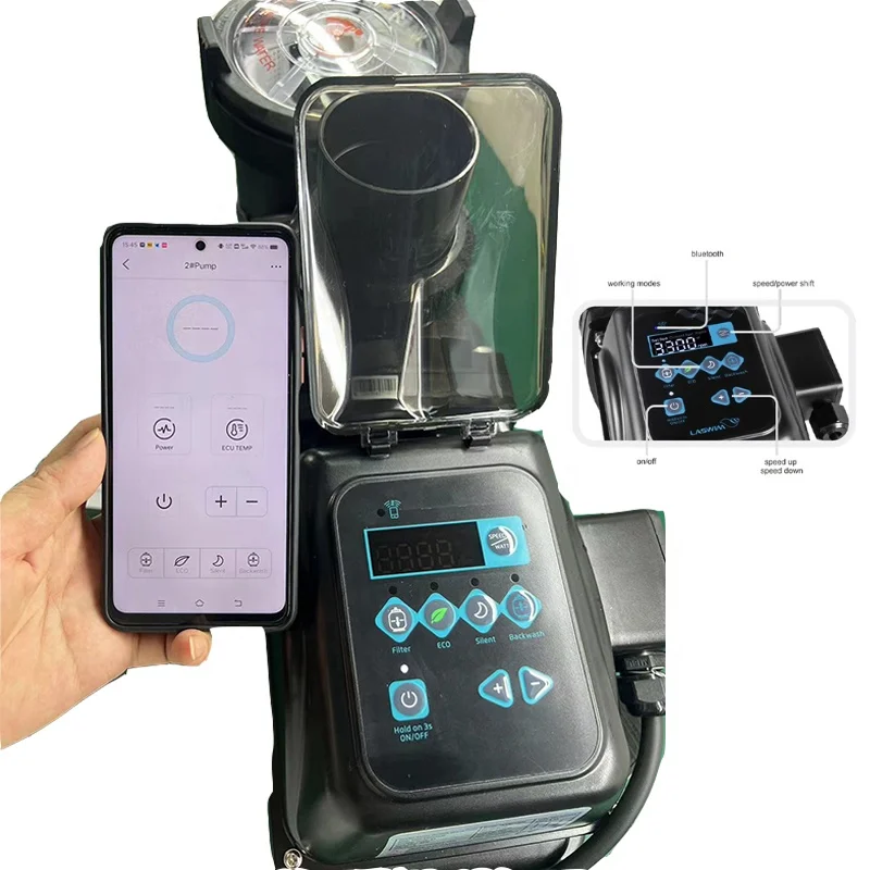 Smart swimming pool variable speed pump adjustable speed APP control energy saving pool WIFI variable speed filter pump