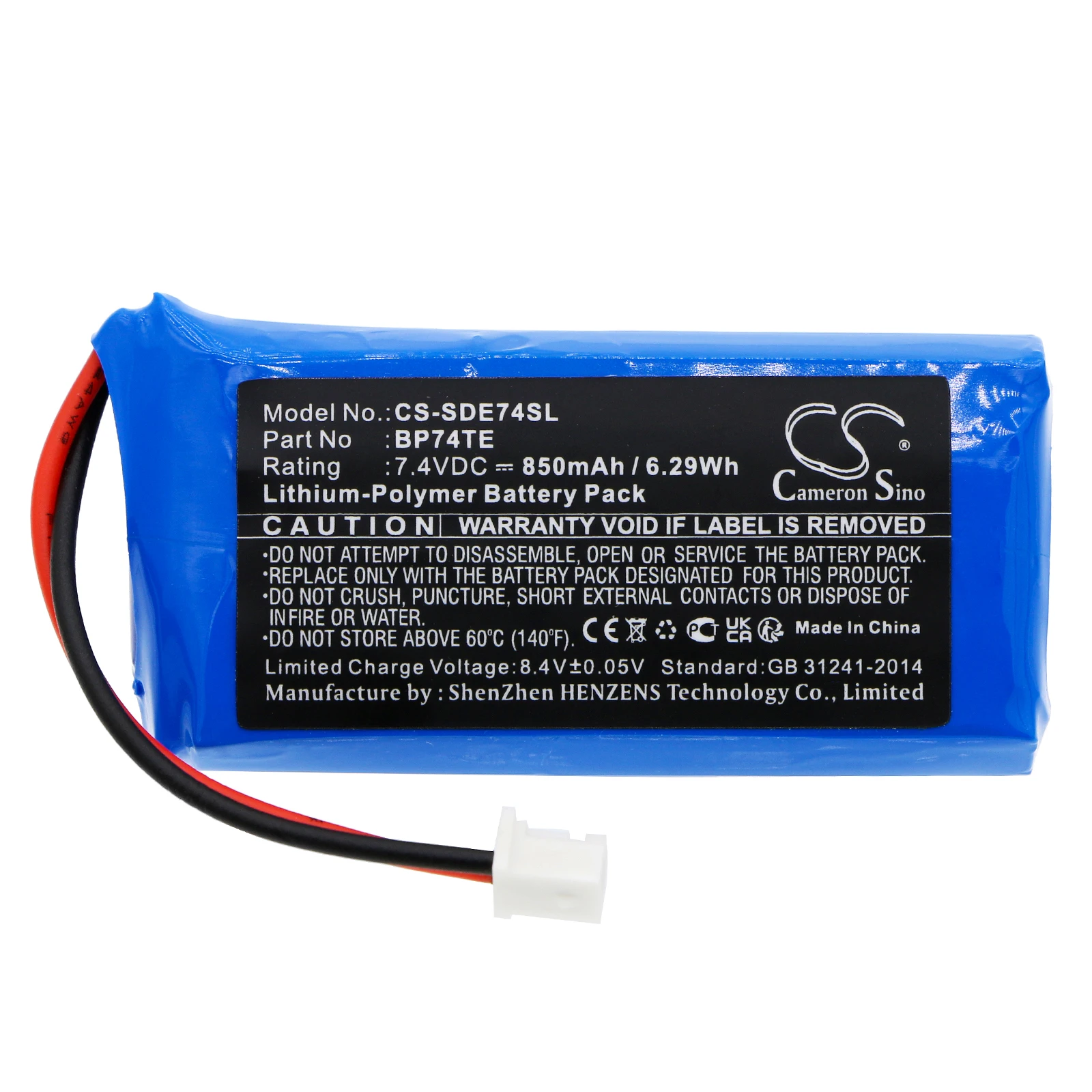 

Li-Polymer Dog Collar Battery for Dogtra,7.4v,850mAh,EDGE transmitter,DA212,EDGE TX,Edge RT transmitter,BP74TE,BP74TE3P