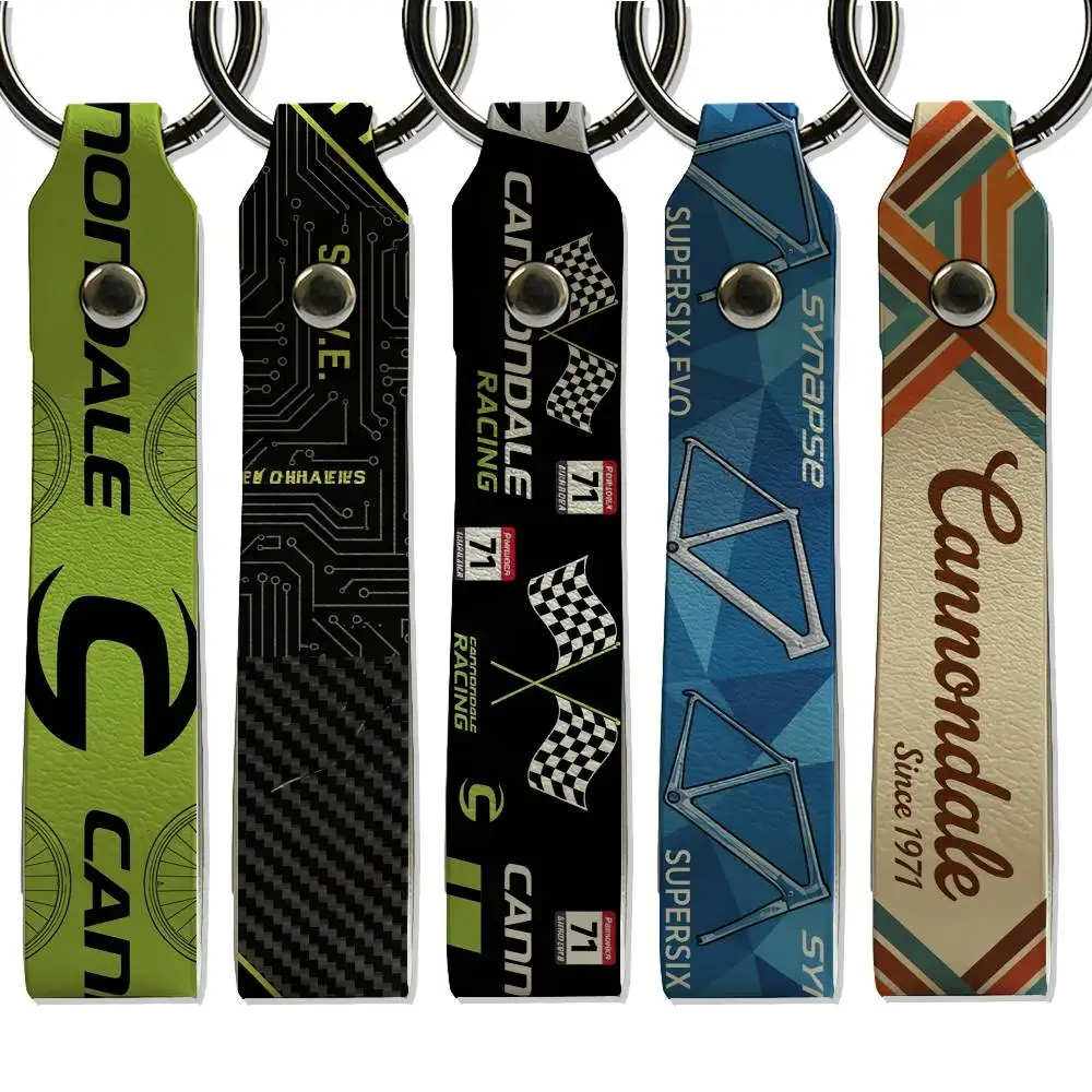 Motorcycle Cannondale Simple Keychain Lightweight Key Ring Backpack Charm Card Holder