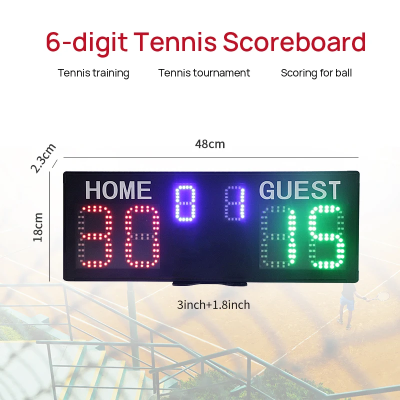 GAN XIN LED Digital Electronic Scorer  Multi-function Countdown Timer Digital Football Scoreboard