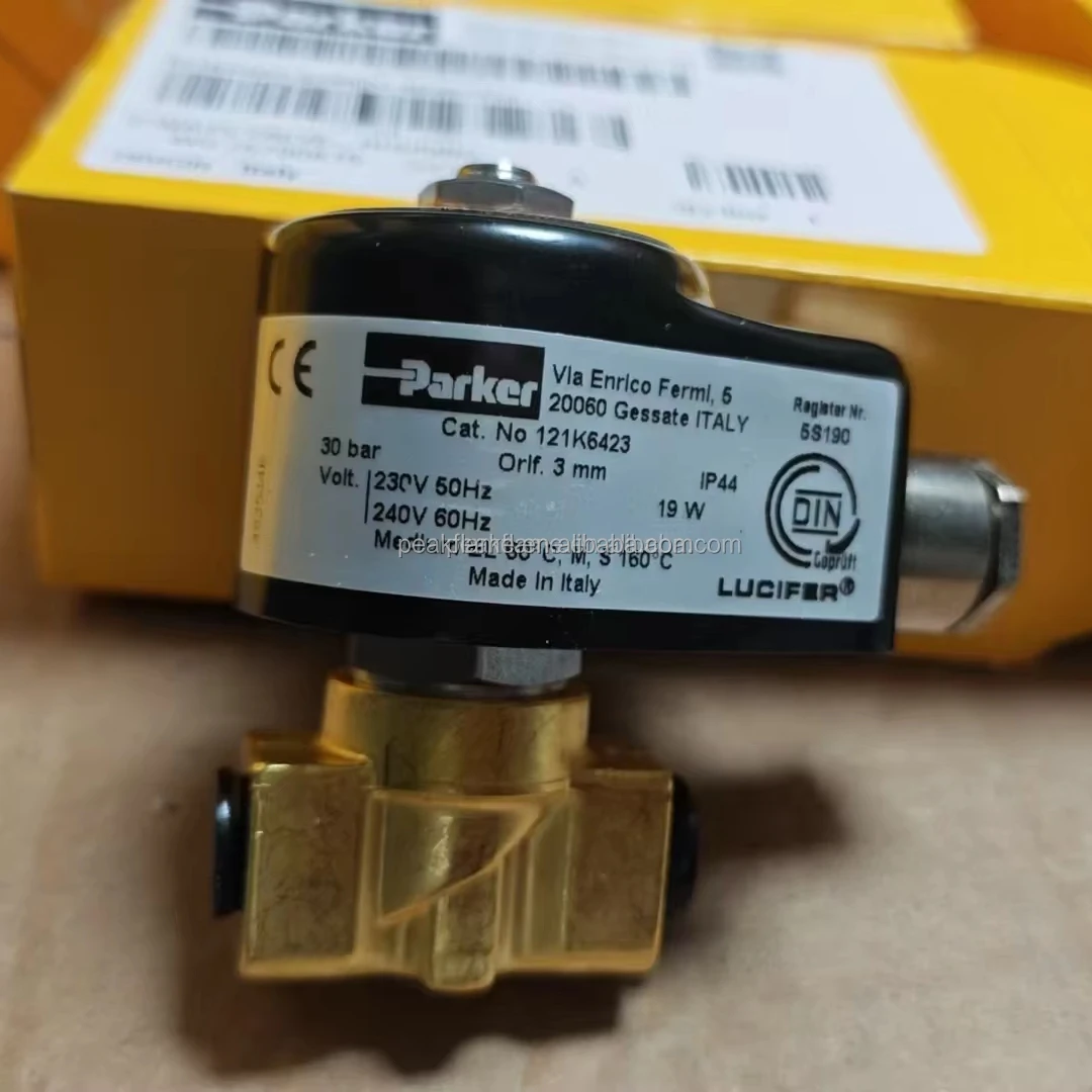 Vendedor de ouro original 121k6423r válvula solenóide de óleo combustível válvula de desligamento automático industrial/peças sobressalentes do queimador de óleo