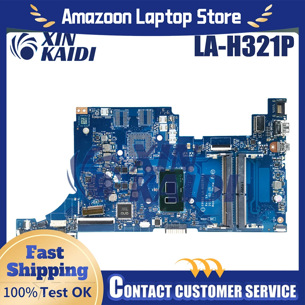 

For HP 15-DW Laptop Motherboard LA-H321P L51990-601 SR3TK i7-7020U 920MX N16V-GMR1-S-A2 Mainboard 15S-DU 15S-DR 100% tested