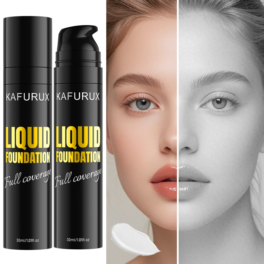 كريم أساس سائل أبيض نقي لهدايا مكياج كورية للوجه من COS، كريم أساس قابل للتعديل ومقاوم للماء