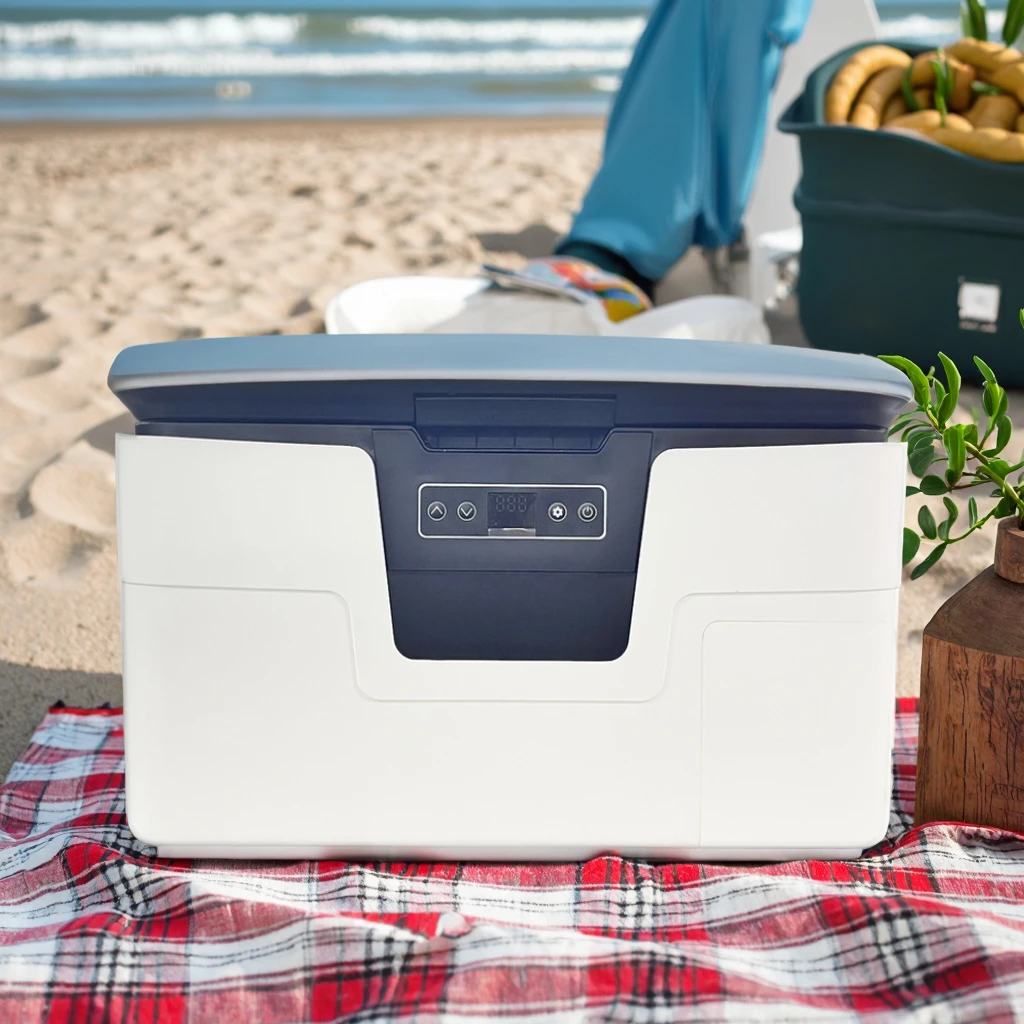 

Promotion Portable Car Fridge 12V 24V Fast Cooling 18L 28L Compressor Vehicle Freezer Refrigerator for Camping Travel Home