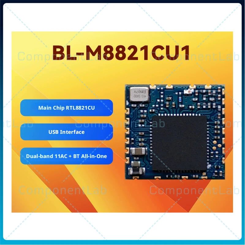 1-5PCS For Realtek RTL8821CU BL‑M8821CU1 Dual‑Band 5G Wireless Module USB Interface WiFi + Bluetooth BT Combo Module