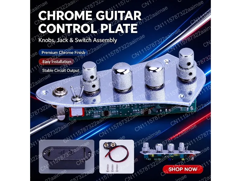 5 String Bass Loaded Wired Control Plate JB Style Pickup Harness for 4/5 String Bass Guitar Parts