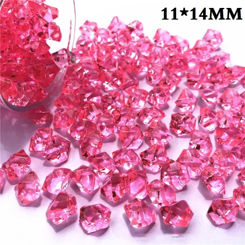 150 Pcs Acrylics Plastic Gems Home Decoration Ice Particles Colored Stones Children\'s Jewelry Diamond Toys Craft