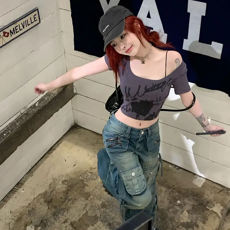 

Футболки с короткими рукавами, женские корейские стильные хлопковые топы кремового цвета, свободные хлопковые топы, летние повседневные дышащие мягкие модные модные футболки