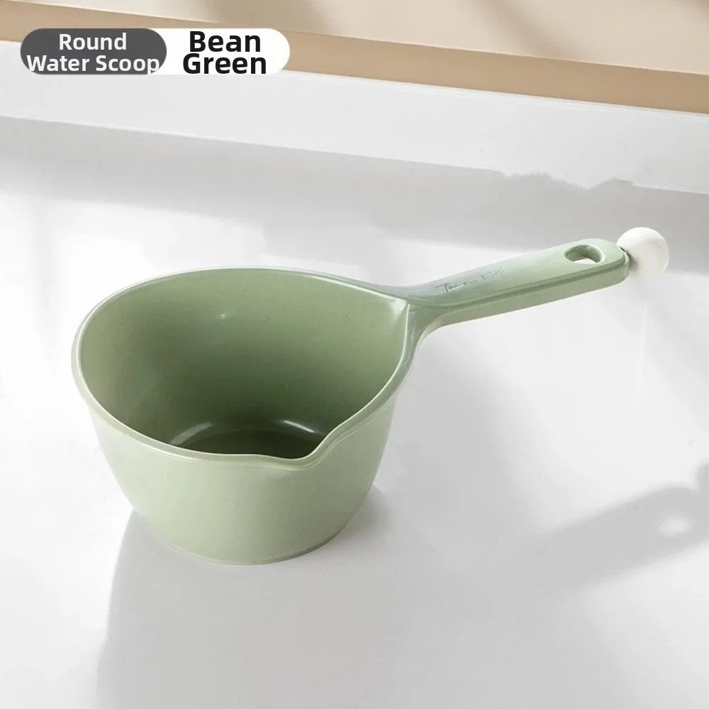 Kitchen Accessories Plastic Water Scoop Thickened Large Capacity Water Ladle Ergonomic Handle Simple Bath Scoop Garden Watering