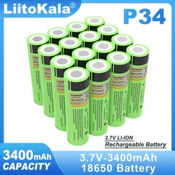 1-6PCS Liitokala Original NCR18650B 3.7V 3400mAh 18650 Rechargeable Lithium Battery For  Flashlight Battery