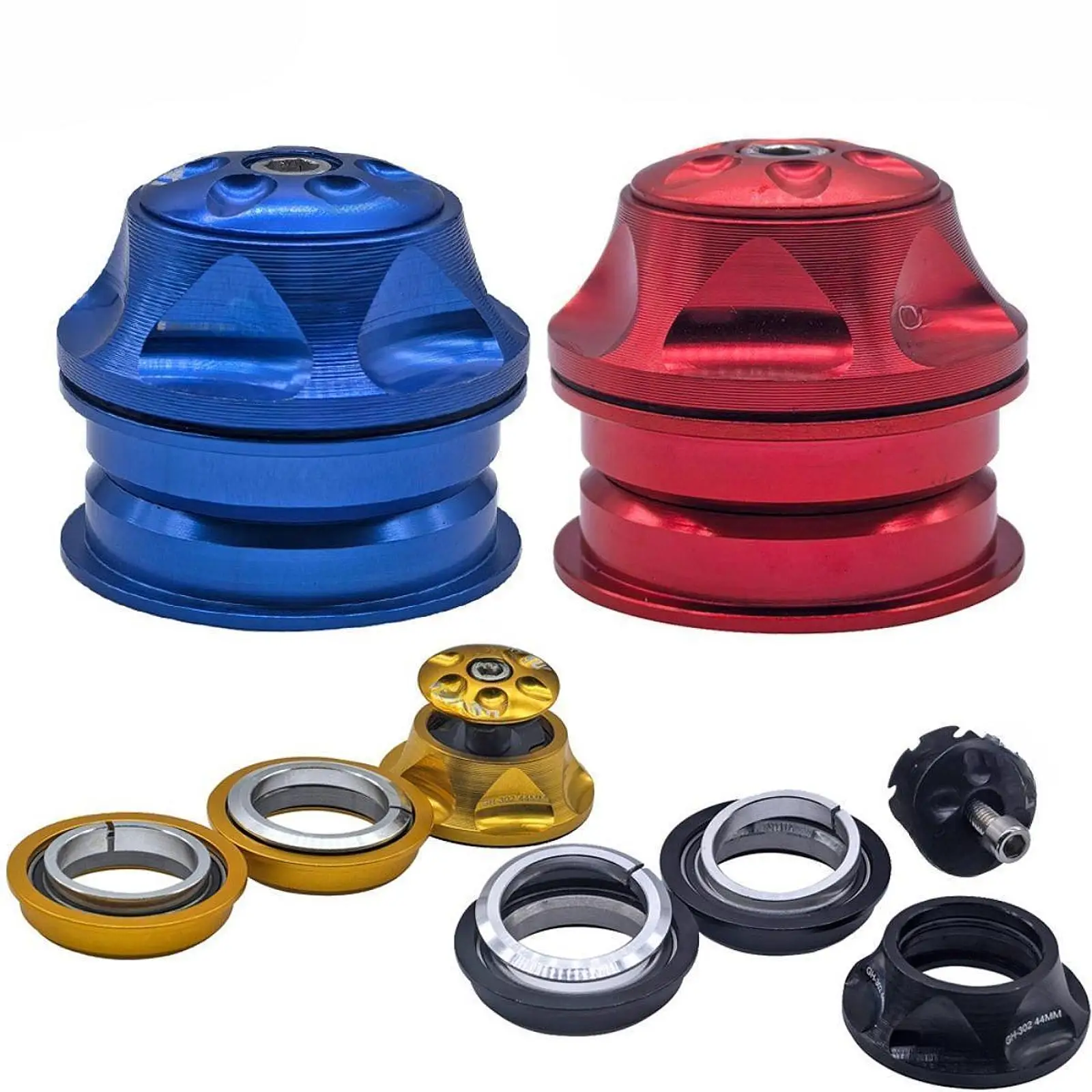 

Bike Threadless Headset Double Bearing Aluminum Alloy Spare Parts Top Cap for BMX Mountain and Road Bicycle