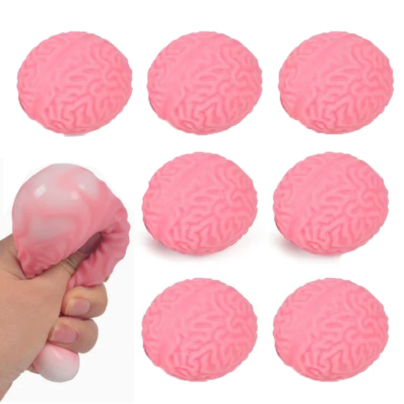 Brain Stress Balls Resistance Fidget Toys Sensory Stress Relief Anxious Therapy Toys Rebound Pinch Squeeze Ball For aldult child