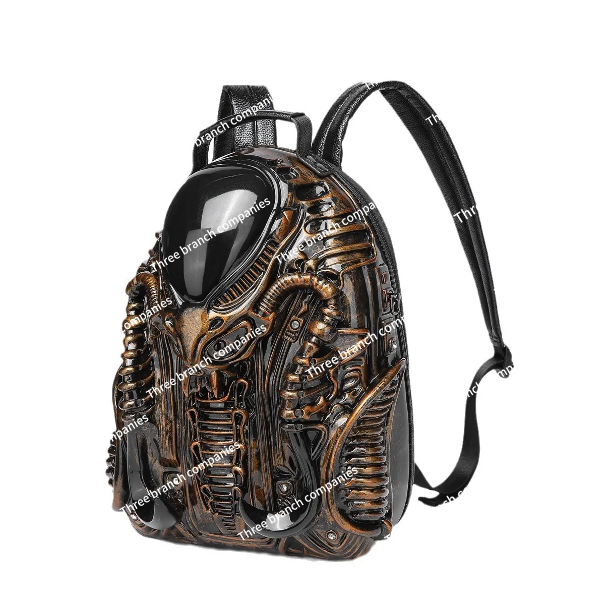 

2K Fashion Unique Alien Backpack Personality Iron Blood Warrior Street