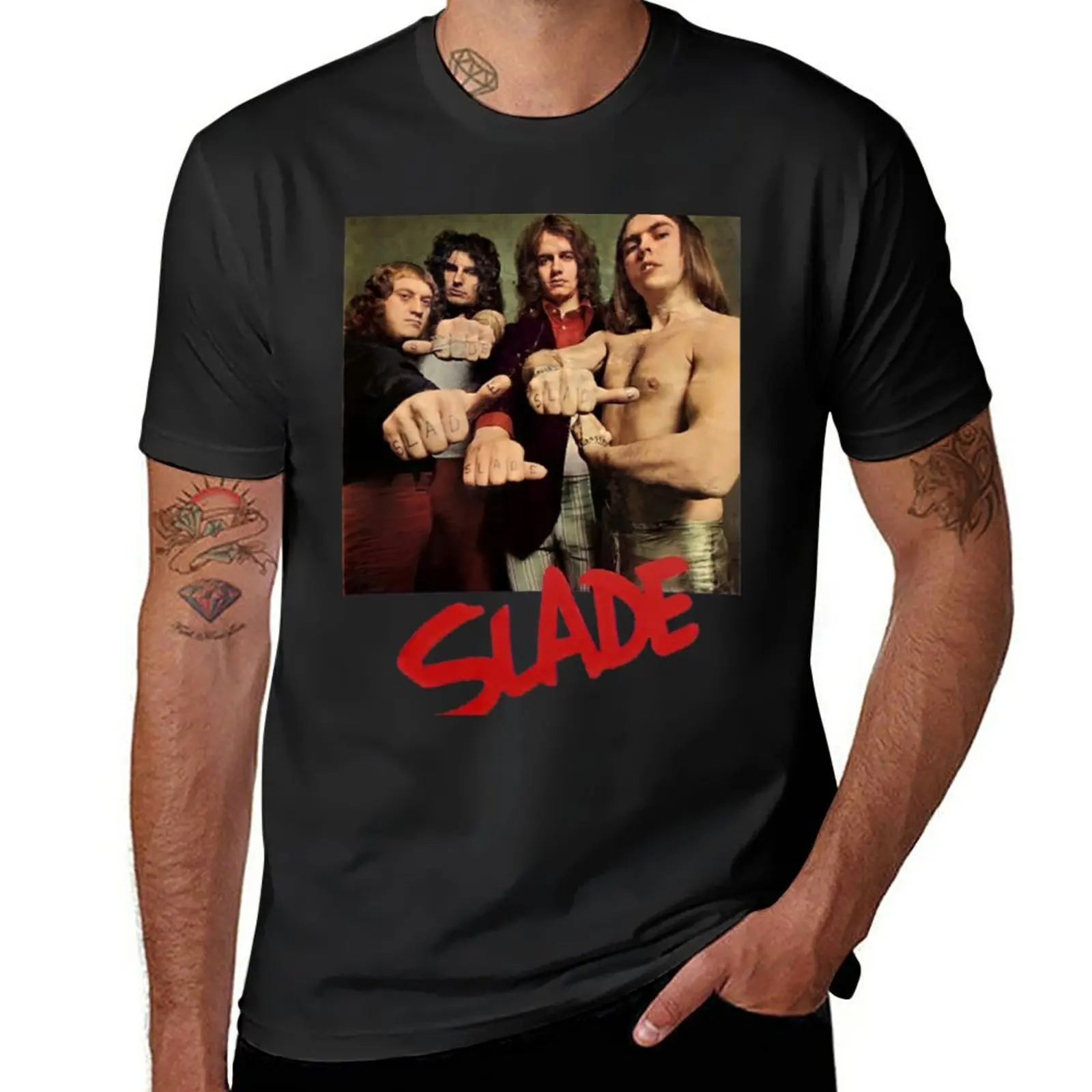 New Slade T-Shirt T-Shirt black t shirt Blouse summer clothes men t shirt