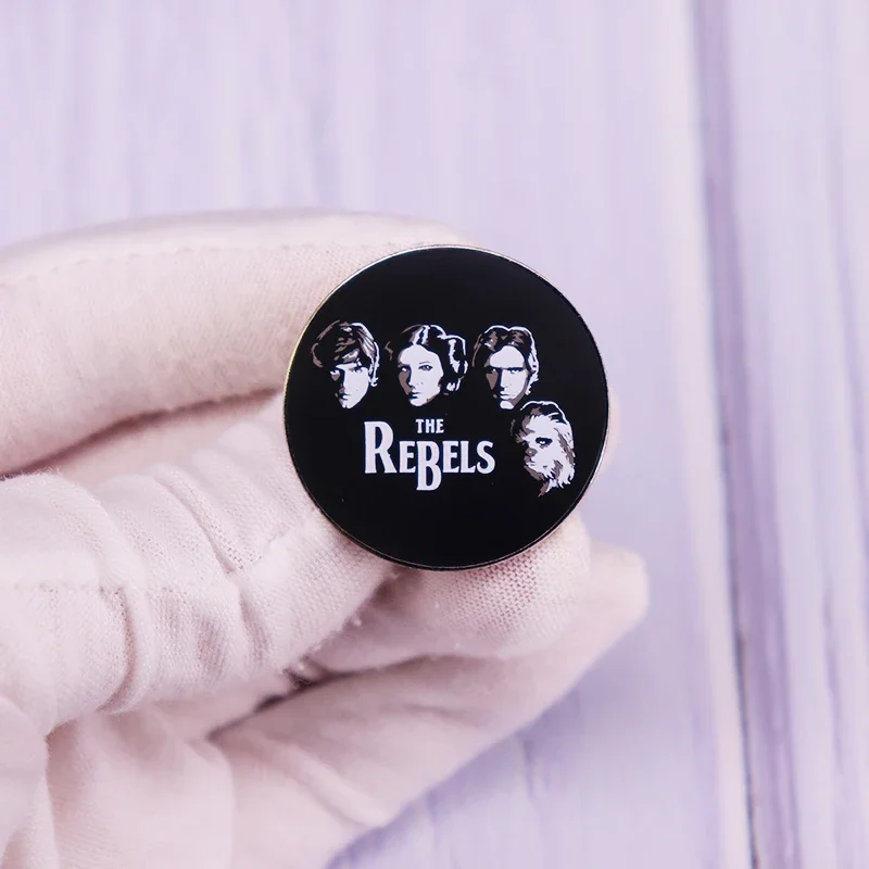 The Rebels Enamel Pin Beatles-Albums Brooch Starrr-Wars Fan Art Badge Fashion Jewelry