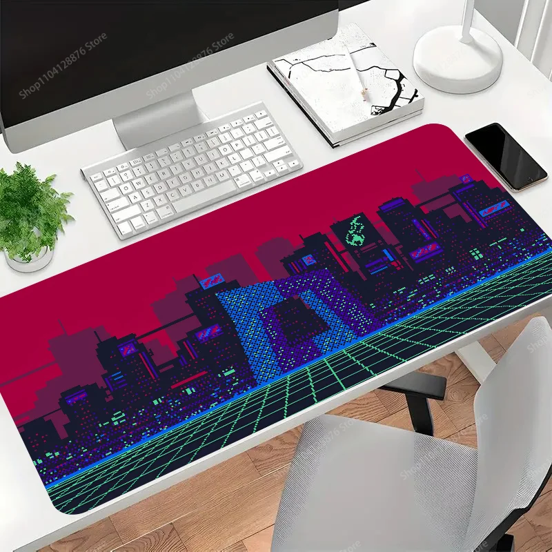 1pc hot cool  Pixelated Retro Non-slip Mouse Pad Suitable For Office Computers Laptops E-sports Game Desk Mats XXL Keyboard