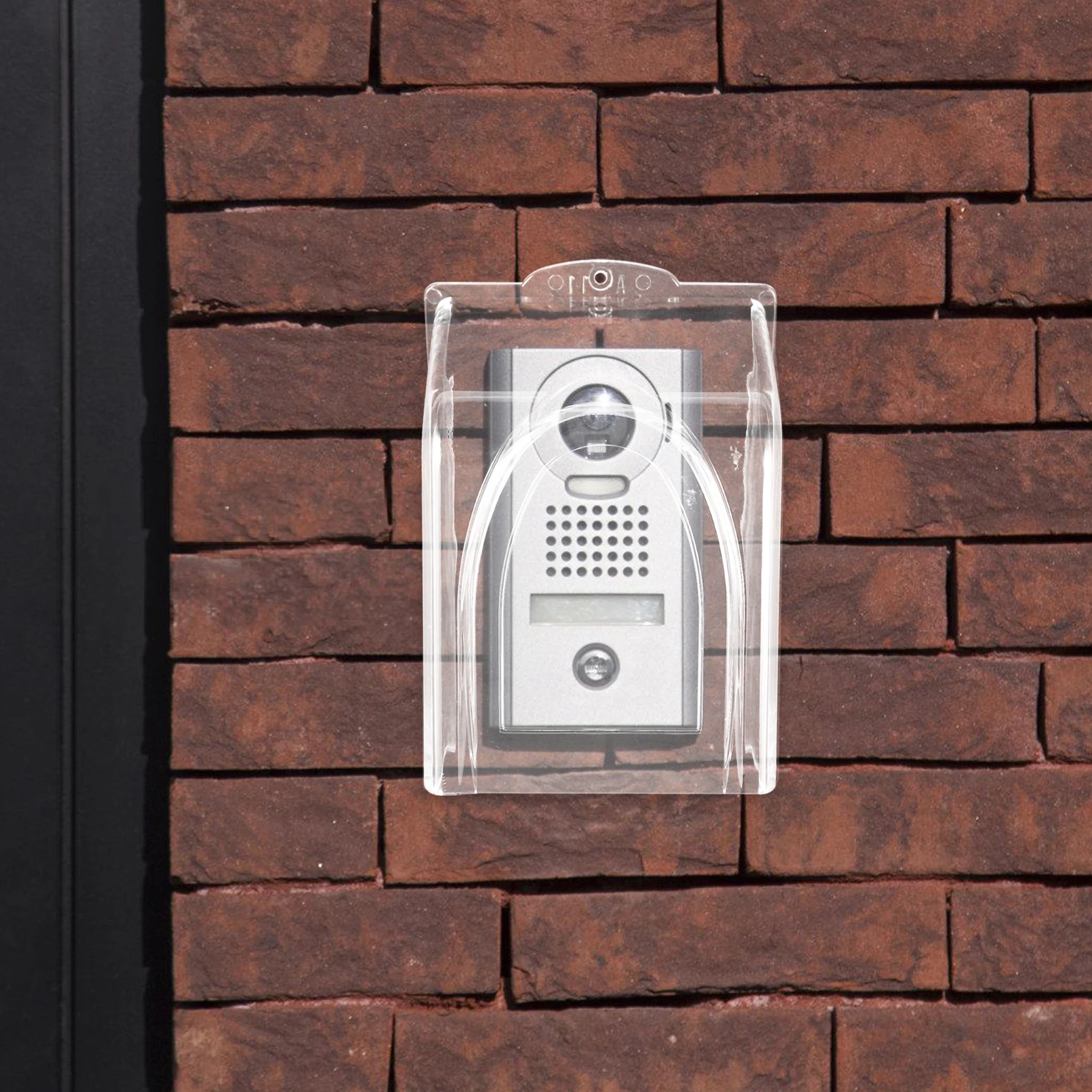 

Clear Doorbell Protector Outdoor Waterproof Cover for Doorbell Safety High Transparency Simple Installation No Tools Needed