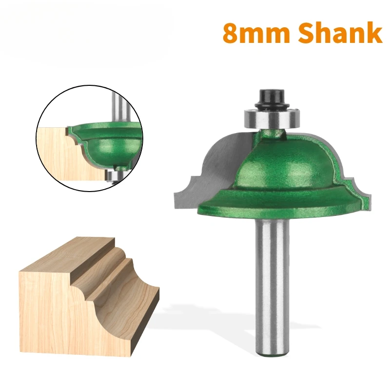 1PC 8mm Shank Classical Router Bit Woodworking Milling Cutter for Wood Edge Forming Bit Carving Tool