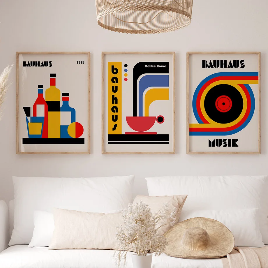 

Blue Wall Art Canvas Set - Matisse Soulages Les Lalanne Yayoi Kusama Chagall Posters Prints - Modern Living Room Decor