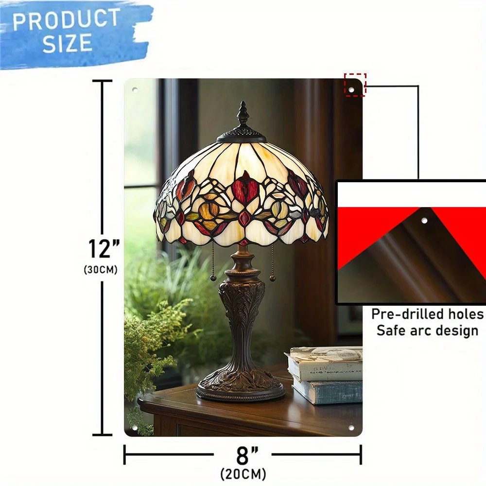 

1pc, Table lamp Set on top of a wooden desk, it adds vintage charm toany room. Friendsand Family Gift, Perfectfor RoomDecor