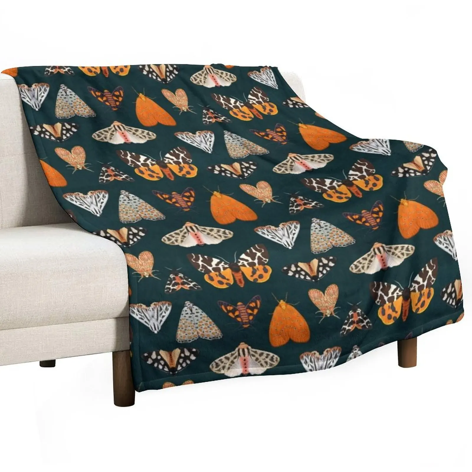 

tiger moths Throw Blanket Beautifuls Personalized Gift Decorative Beds Thermals For Travel Blankets