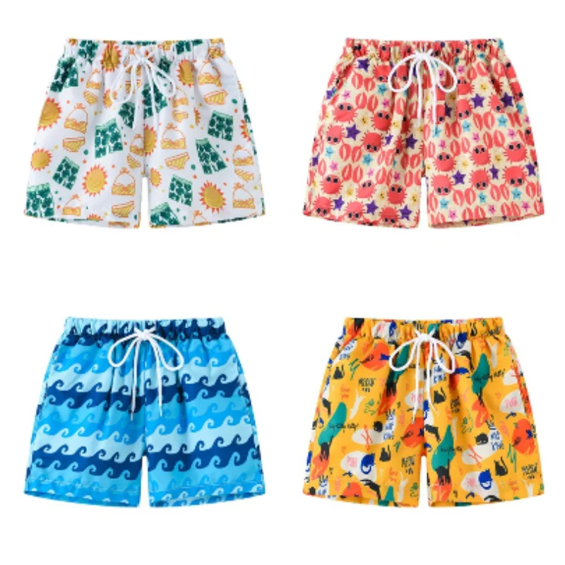 2-7Y Spring Summer Girl Boy Shorts Beach Swimming Shorts Baby Toddler Shorts Children Clothes Kids Pants Swimwear Trunk Casual