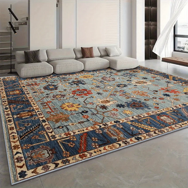 

Vintage Floral Area Rug for Living Room, Bedroom & Office, Soft Non-Slip Durable Easy Clean Luxury Elegant Decorative Home Decor