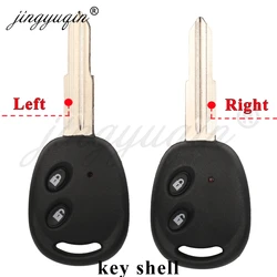 Jingyuqin 2 pulsanti Car Remote Key Shell Fob per Chevrolet Spark Beat Sail Aveo kalos Barina Epica Lova custodia di ricambio