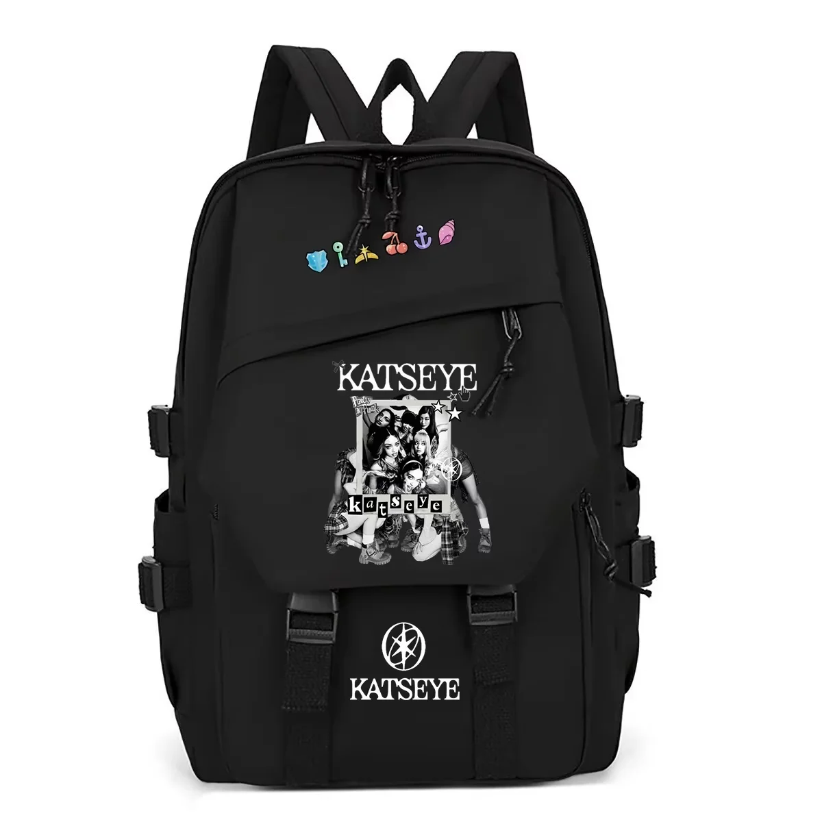Kpop Girl Group Photo Print Men Women Backpack Large Capacity Student Travel Daypack Funny Street Trend Youth Backpack Bags