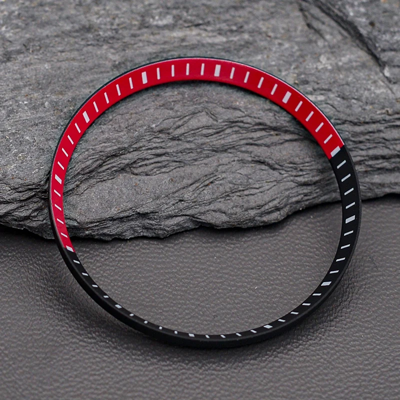 وزارة الدفاع 30.5*27.5 مللي متر ساعة بلاستيكية الفصل الدائري يناسب SRPD SKX007 SKX009 6105 6309 ل NH35 NH36 ساعة يد تعمل بالحركة حالات إصلاح