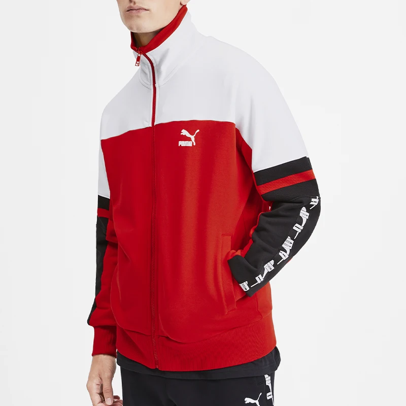 

Оригинальная сезонная новая мужская повседневная спортивная куртка Puma с цветными вставками и воротником-стойкой 595866-11