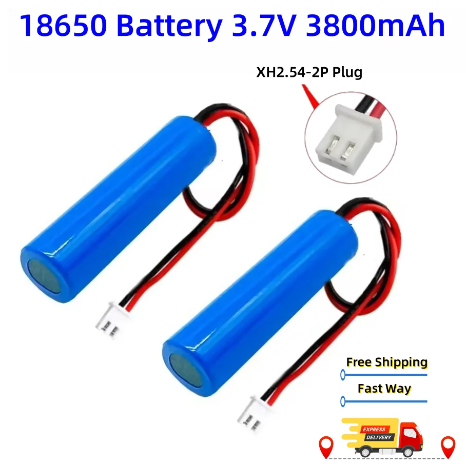 

3.7V 18650 3800mah Lithium Battery for Flashlight Bluetooth speaker Hair Clipper Led Light Toy Car + PCB Protection Board